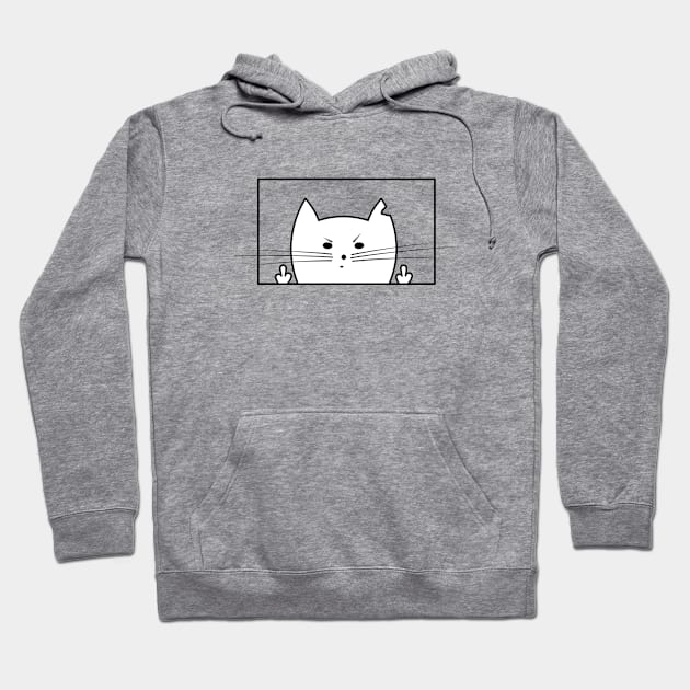 Cat Fck Hoodie by Bongonation